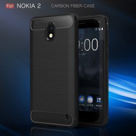 Силикон гръб Carbon за Nokia 2
