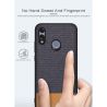 Елегантен калъф от плат и кожа за Huawei P Smart 2019