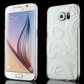 Прозрачен твърд гръб с каринка за Samsung Galaxy S6 G920